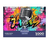 Microphone Puzzle 1000 Pezzi, The Voice of Joy Collezione D'Arte, Qualità Premium, Per Adulti E Bambini Da 12 Anni Puzzle, Colore 70x50cm/1000pcs