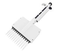 Micropipetta da laboratorio, pipettatori a micropipetta a 12 canali, pipette multicanale con volume regolabile, con testa girevole a 360°, display digitale del volume, for uso di laboratorio(50-300ul)