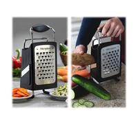 Microplane 4-Sided Box Grater fine/extra coarse/ribbon/slicer Grattugia 34006