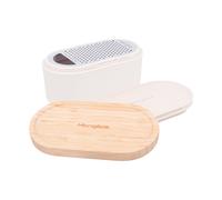 MICROPLANE CONTAINER GRATTUGIA CON COPERCHIO AVORIO