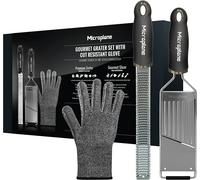 Microplane Gourmet Grattugia Set - Buccia di Limone E Affettatrice Lame Tagli