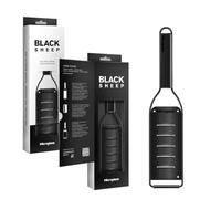 Microplane Grattugia da Cucina con Lama a Scaglie Grandi in Acciaio Inox Made in USA per parmigiano, Cioccolato, Tartufo e Fiocchi di Burro della Serie Black Sheep