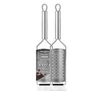 Microplane Grattugia da cucina Doppia Lama media Acciaio inossidabile Serie Professional ideale per Formaggio, Mela, Carota, Zucchina e Cioccolato