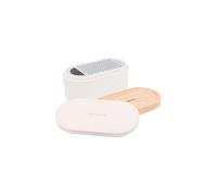 MICROPLANE Grattugia manuale con contenitore Cashmere / Bamboo beige