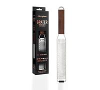 Microplane Grattugia Zester per Agrumi, Formaggio a Pasta Dura, Zenzero, Cioccolato e Noce Moscata con Manico in Legno di Noce e Lame in Acciaio Inossidabile - Made in USA