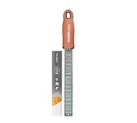 Microplane Grattugia Zester Terracotta ideale per Agrumi, Formaggio a Pasta dura, Zenzero, Cioccolato e Noce Moscata con Lama Fine - Made in USA