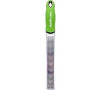 Microplane Grattugia Zester Verde Ideale per Agrumi, Formaggio a Pasta Dura, Zenzero, Cioccolato e Noce Moscata con Lama Fine - Made in USA