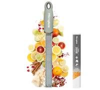Microplane Grattugia Zester Verde Salvia ideale per Agrumi, Formaggio a Pasta dura, Zenzero, Cioccolato e Noce Moscata con Lama Fine - Made in USA