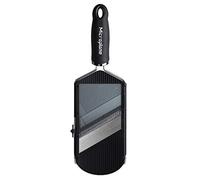 Microplane Mandolina Regolabile con Accessorio Julienne con Lame affilate in Acciaio Inossidabile in Nero, Proteggi-Dita Incluso