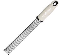 Microplane Grattugia Zester Avorio ideale per Agrumi, Formaggio a Pasta dura, Zenzero, Cioccolato e Noce Moscata con Lama Fine - Made in USA