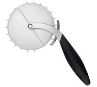 Microplane Tagliapizza professionale XL Inox – manico antiscivolo, lama doppio-smusso, copri-lama