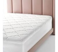 Micropuff Coprimaterasso per letto matrimoniale XL, imbottitura ultra morbida in fibra alternativa, extra lungo, 99 x 203 cm, lenzuolo con angoli si estende fino a 38 cm di profondità