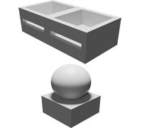 Microscope Slide Holder with Magnetic 10mm Circular Magnets Professional Lab