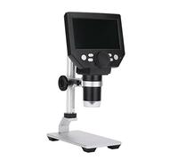 Microscopio 1. 0mp 4.3 "LCD Screen Digital Microscope1-1000x fotocamera for endoscopio zoom USB Microscopio. (Color : Metal Base)