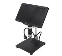 Microscopio 1600X, Microscopio per Saldatura Digitale LCD IPS 10,1 Pollici 1600X 24MP con Telecomando a Luce LED, Uscita USB Zoom 1600X, Microscopi USB