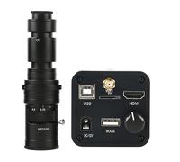 Microscopio 36MP 1080P USB Videocamera For Microscopio Industriale Videoregistratore C-mount TF Supporta Telecomando IR For La Riparazione Del Telefono(500X Lens With Led)