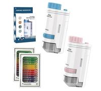 Microscopio 60x-120x mini microscopio tascabile con luce LED, set educativo con 2 microscopi e 2 set di 12 campioni per esplorazione scientifica