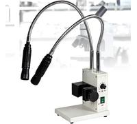 Microscopio a fibra ottica a LED, luminosità e apertura regolabili, sorgente luminosa a collo d'oca flessibile, temperatura di colore 6000 K per indagini con zoom stereo