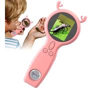 Microscopio a mano, microscopio tascabile - Aumento portatile HD 50x ingranditore,Multifunzionale, supporta foto e video, due per l'educazione STEM, la scoperta