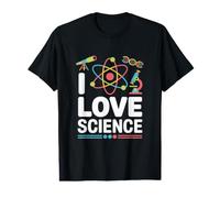 Microscopio atomico I Love Science Dna Maglietta con Stampa Grafica Economica