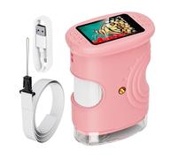 Microscopio Bambino | 1000X Giocattoli Educativi Ricaricabili,Microscopio tascabile digitale con schermo 5 cm | per ragazzi ragazze scuola casa esplorazione all'aperto