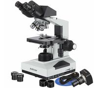 Microscopio Binoculare Composto AmScope 40X-2000X + Fotocamera Digitale 1.3 MP