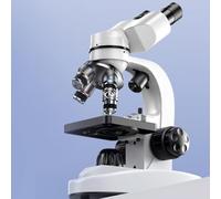 Microscopio binoculare composto con ingrandimento 30000X, con oculari WF10X e WF50X e obiettivi 4X, 10X, 60X, 100X, ideale per laboratori e istituti di ricerca