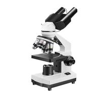 Microscopio binoculare professionale 40X-1600X, doppia luce LED con supporto for fotocamera USB e telefono, kit di accessori for vetrini da laboratorio,Messa a fuoco precisa