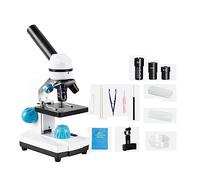 Microscopio biologico HD 2000x monoculare for studenti, laboratorio didattico a LED Facile Da Usare(Package 1)