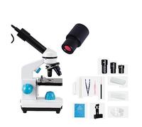 Microscopio biologico HD 2000x monoculare for studenti, laboratorio didattico a LED(Package 3(2MP))