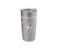 Microscopio Biologist Scienza Vintage Brevetto Disegno Stampa Bicchiere termico in acciaio inox doppia parete