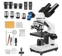 Microscopio, Cannocchiale binoculare 40X-1600X HD for ispezione da laboratorio, set di strumenti ottici for scuole, casa e ricerca scientifica,Prodotti scientifici e da laboratorio