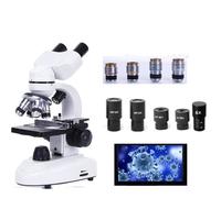 Microscopio, Cannocchiale biologico HD 30000X Cannocchiale composto digitale da laboratorio con oculari a campo ampio 10X e 50X for laboratorio