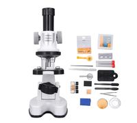 Microscopio composto 200X-1200X 4 filtri colorati Potente microscopio biologico Microscopio per adulti per l'istruzione scolastica domestica