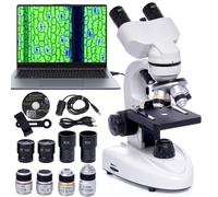 Microscopio composto binoculare SELFIE CAT con ingrandimento 200X-5000X, microscopio professionale, binocolo composito, microscopio composito a c