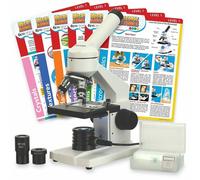 Microscopio Composto Studentesco AmScope 40X-1000X Con Schede Esperimento