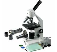 Microscopio Composto Studentesco AmScope 40X-2000X + Fotocamera Digitale 1.3MP