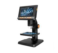 Microscopio continuo ad alta risoluzione 1080P 1-1000X con schermo LCD da 4,3 pollici girevole a 180°, 8 luci LED, supporto scheda di memoria per linea di produzione dell'industria elettronica