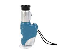 Microscopio da campo tascabile 20x-60x LED illuminato zoom Premium ABS portatile da campo scienza educativa