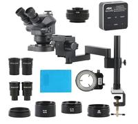 Microscopio da laboratorio Accessori 3.5X-100X 200X Simul Focul Parfocale Stereo Trinoculare Microscopio Obiettivo Obiettivo 48MP Touch Set HDMI USB Tipo C Fotocamera Digitale