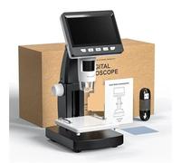 Microscopio da laboratorio, Scopo digitale LCD da 1000X e 4,3" 1080P for monete, 8 luci LED, lente d'ingrandimento USB, video for riparazione saldatura, for per laboratori e medicina