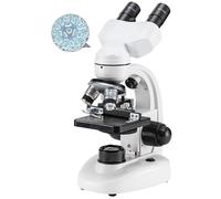 Microscopio Del Composto Binoculare,360 ° Ruotabile/45 ° DEVISIZZA TILT, LENSO OBIETTIVO 4: 4x/6x/10x/60x,distanza Interpupillare Regolabile: 55-57 Mm,per Laboratorio Scolastico,5mm
