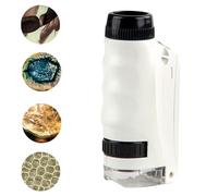 Microscopio Didattico - Microscopio Per Bambini 60x-120x Con Illuminazione A LED | Gioco Scientifico Per L'esplorazione, Esperimenti Di Apprendimento | Accessorio Pratico Per La Casa, La Scuola