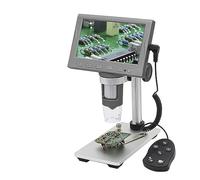 Microscopio Digitale 1000X Microscopio Video 1080P Compatibile Con Con Telecomando Display HD Da 4,5 "Supporto PC Phone Tablet(With Plastic Bracket)