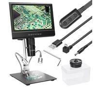 Microscopio digitale 1080P 10inch 4X Display Ingrandimento for saldatura con lampada senza ombre telecomando