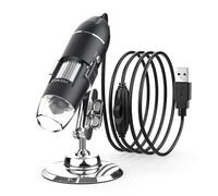 Microscopio digitale 1600x - Lente d'ingrandimento portatile USB portatile con 8 LED, fotocamera HD 1080P per ispezione di monete/piante/PCB