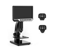 Microscopio Digitale 2000X 7 Pollici 12MP Microscopio Biologico Da Laboratorio Fotocamera A Doppio Obiettivo Con Telecomando(No Remote Control)