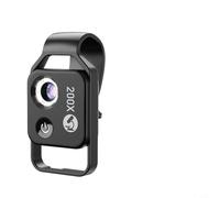 Microscopio Digitale 200X per lente per hd Ricaricabile USB Microscopio | per lente CPL integrata, rivestimento multi-strato, immagini nitide, per zoom digitale , uso immediato(Black)