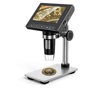 Microscopio digitale, 4.3 "50-100. 0x LCD. Microscopio for monete portatile microscopio con supporto in metallo 8 PORTATO Luci for osservare la moneta/impianti rocce PCB