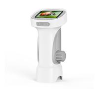 Microscopio digitale 4K, ingrandimento 1000x, con 8 luci LED, schermo IPS da 24", miniscopio USB portatile, per esplorazione all'aperto, educazione, blu (395 bianco)